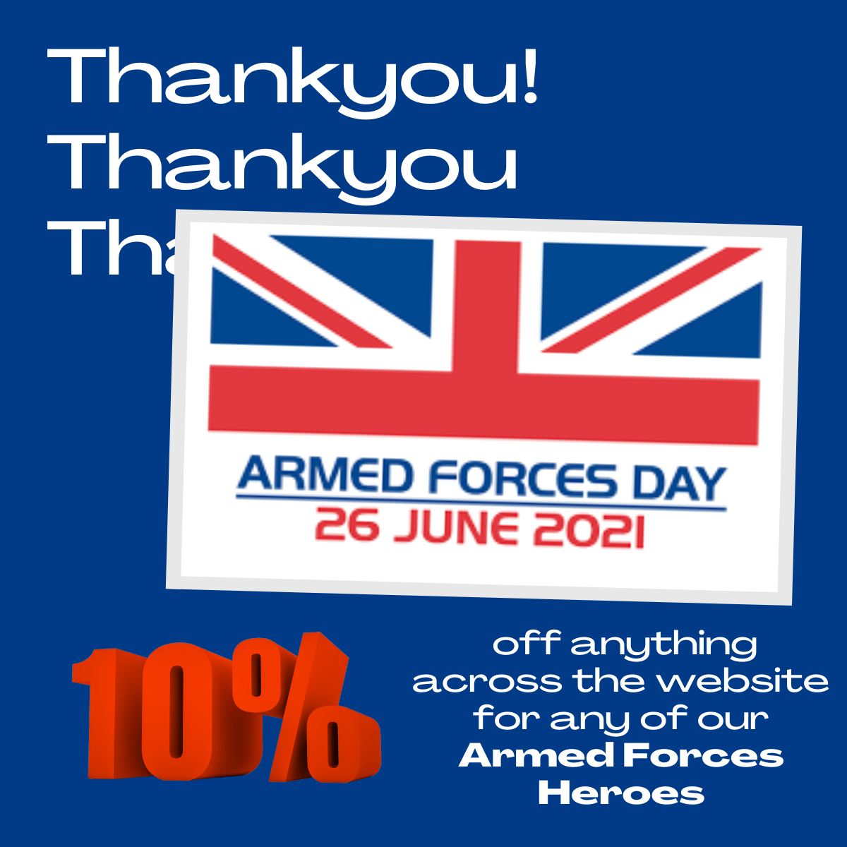 Thankyou to our Armed Forces Heroes!